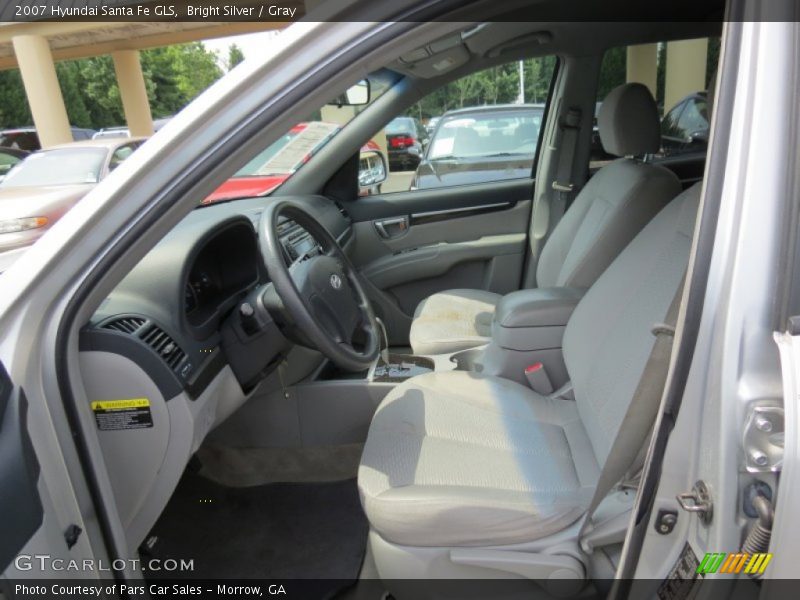 Bright Silver / Gray 2007 Hyundai Santa Fe GLS