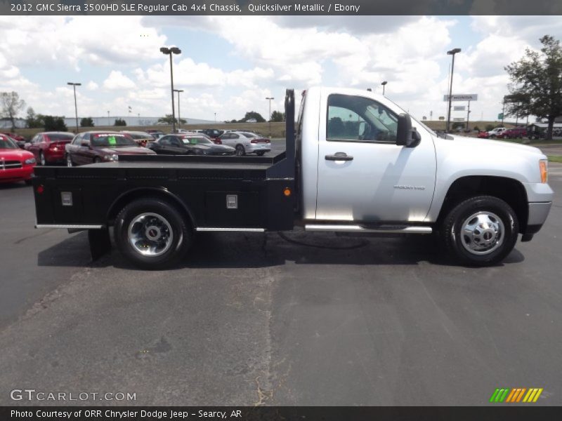  2012 Sierra 3500HD SLE Regular Cab 4x4 Chassis Quicksilver Metallic
