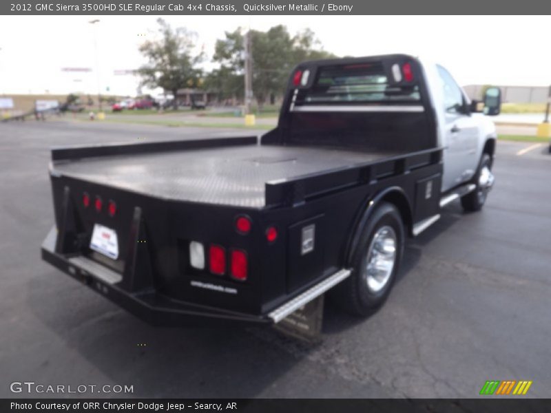 Quicksilver Metallic / Ebony 2012 GMC Sierra 3500HD SLE Regular Cab 4x4 Chassis