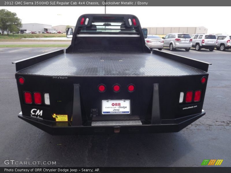 Quicksilver Metallic / Ebony 2012 GMC Sierra 3500HD SLE Regular Cab 4x4 Chassis