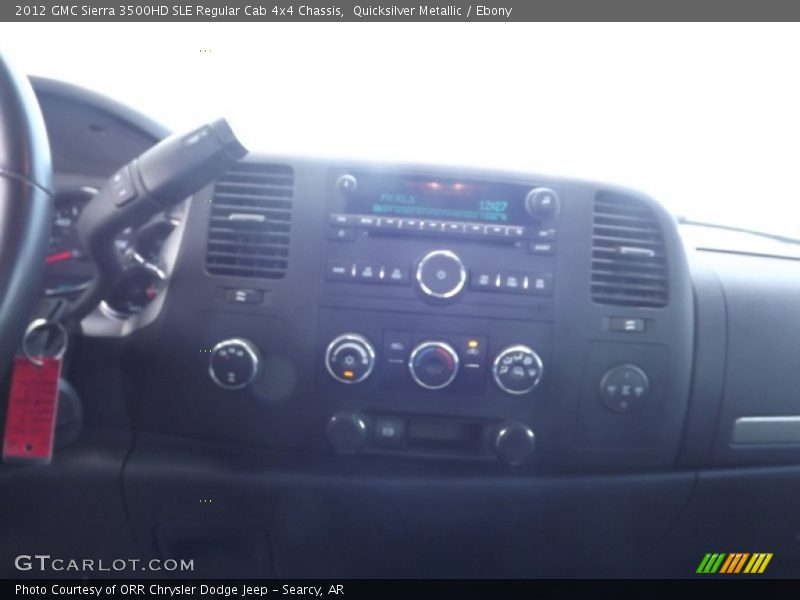 Quicksilver Metallic / Ebony 2012 GMC Sierra 3500HD SLE Regular Cab 4x4 Chassis