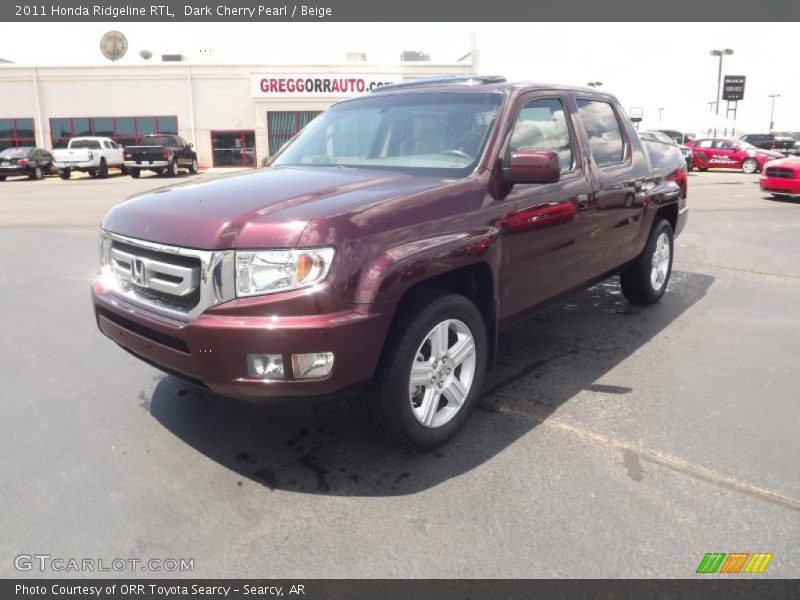 Dark Cherry Pearl / Beige 2011 Honda Ridgeline RTL