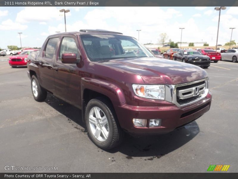 Dark Cherry Pearl / Beige 2011 Honda Ridgeline RTL