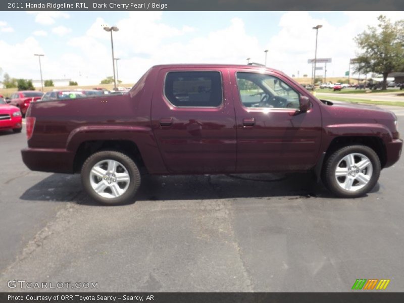 Dark Cherry Pearl / Beige 2011 Honda Ridgeline RTL