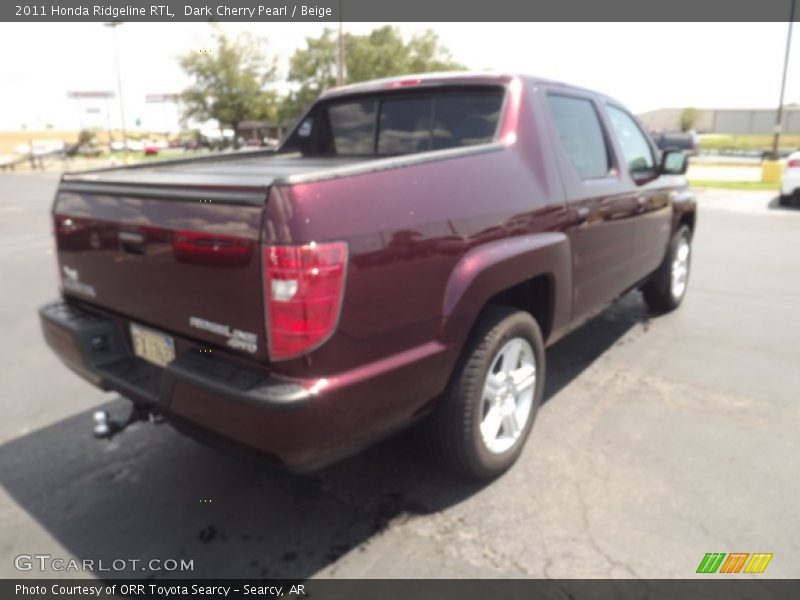Dark Cherry Pearl / Beige 2011 Honda Ridgeline RTL