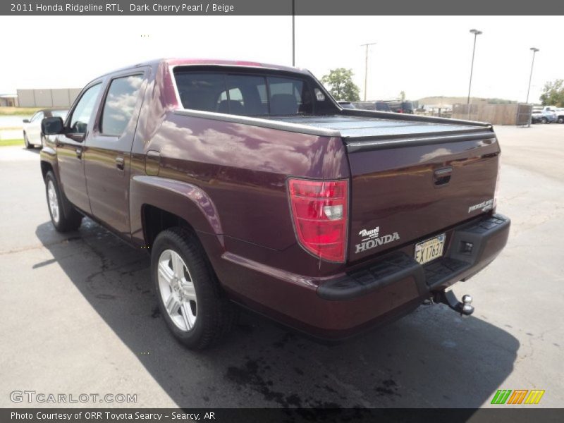 Dark Cherry Pearl / Beige 2011 Honda Ridgeline RTL