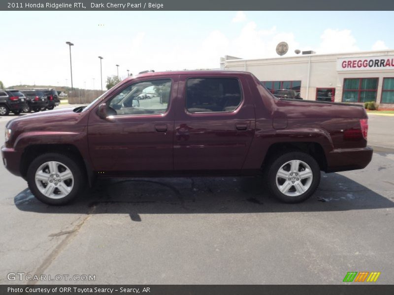 Dark Cherry Pearl / Beige 2011 Honda Ridgeline RTL