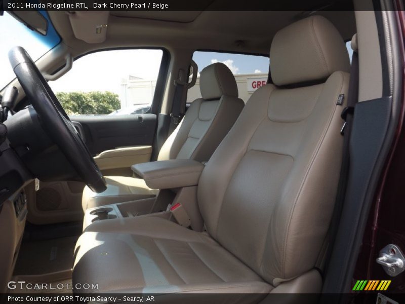 Dark Cherry Pearl / Beige 2011 Honda Ridgeline RTL