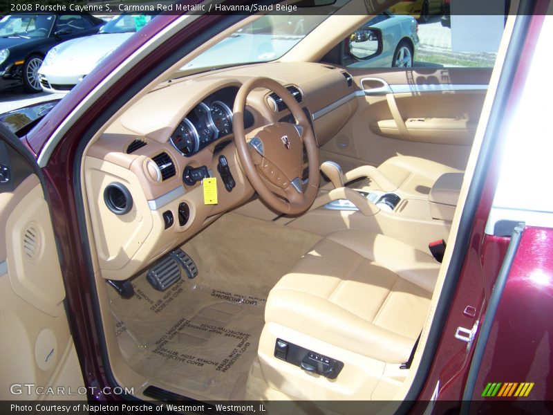 Carmona Red Metallic / Havanna/Sand Beige 2008 Porsche Cayenne S