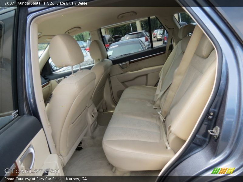 Slate Blue / Beige 2007 Hyundai Santa Fe GLS