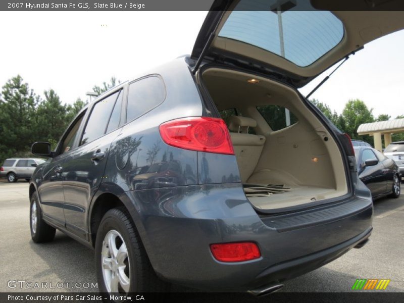 Slate Blue / Beige 2007 Hyundai Santa Fe GLS