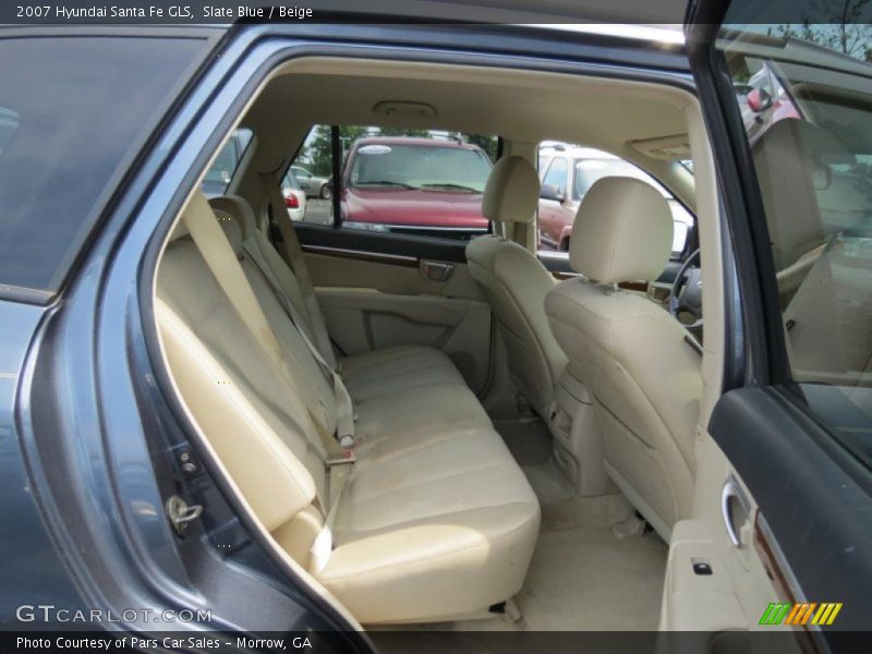 Slate Blue / Beige 2007 Hyundai Santa Fe GLS
