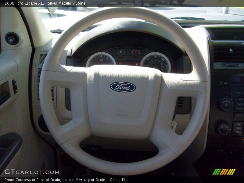 Silver Metallic / Stone 2008 Ford Escape XLS