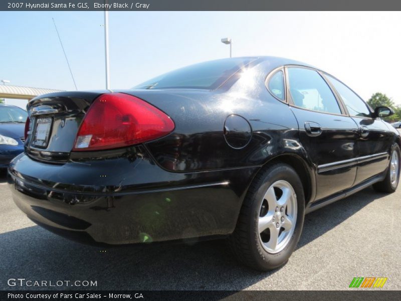 Ebony Black / Gray 2007 Hyundai Santa Fe GLS