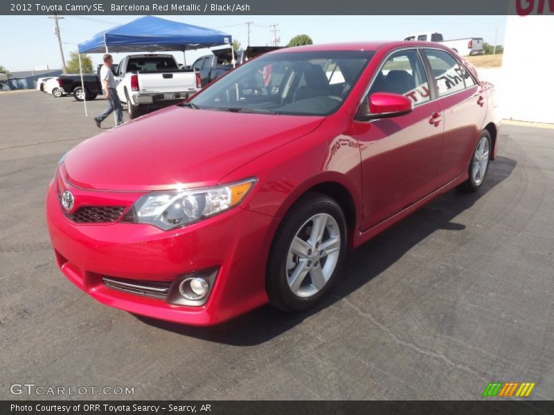Barcelona Red Metallic / Black/Ash 2012 Toyota Camry SE