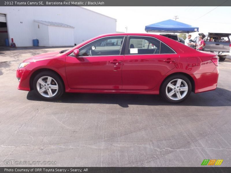 Barcelona Red Metallic / Black/Ash 2012 Toyota Camry SE