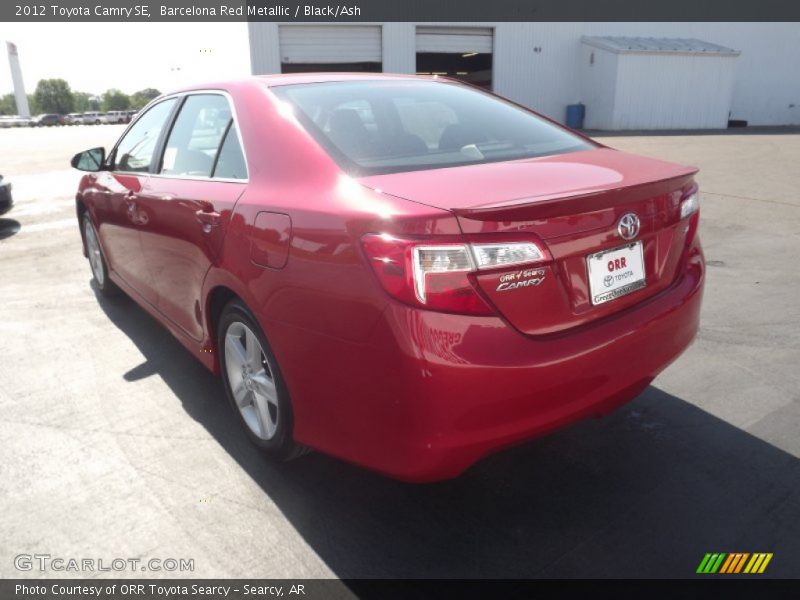 Barcelona Red Metallic / Black/Ash 2012 Toyota Camry SE