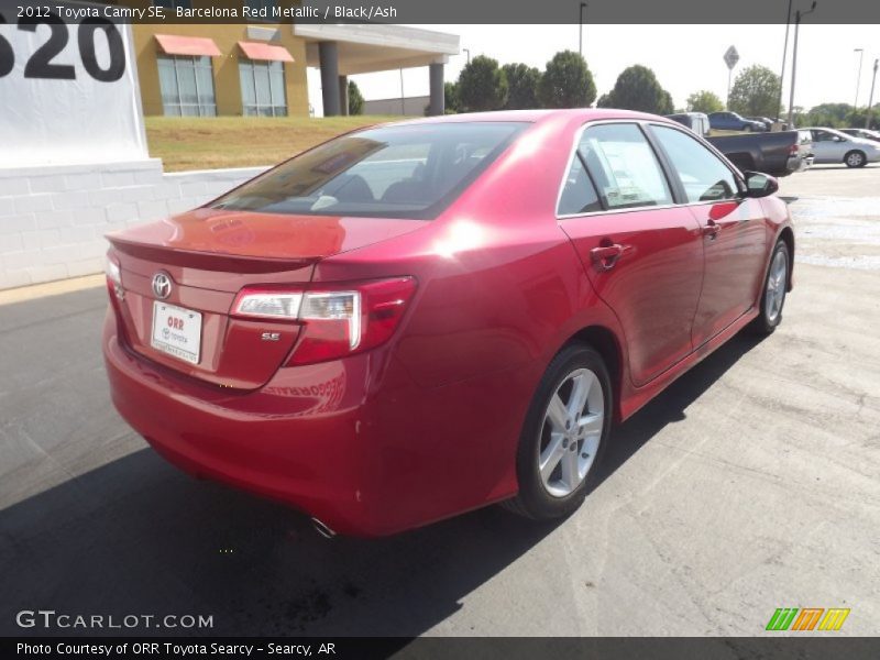 Barcelona Red Metallic / Black/Ash 2012 Toyota Camry SE