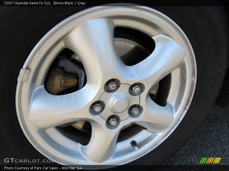 Ebony Black / Gray 2007 Hyundai Santa Fe GLS