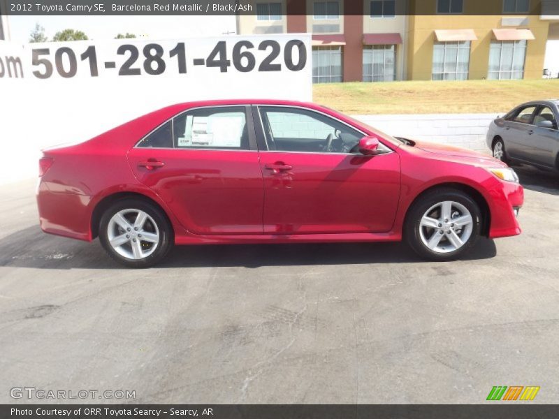Barcelona Red Metallic / Black/Ash 2012 Toyota Camry SE