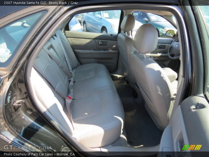 Ebony Black / Gray 2007 Hyundai Santa Fe GLS