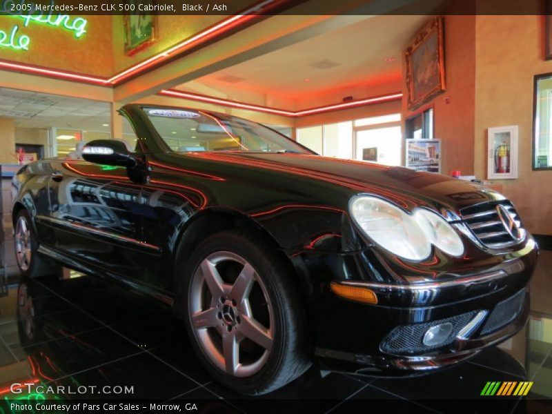 Black / Ash 2005 Mercedes-Benz CLK 500 Cabriolet