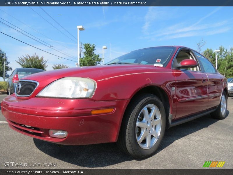 Matador Red Metallic / Medium Parchment 2002 Mercury Sable LS Premium Sedan