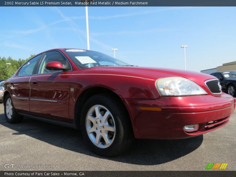 Matador Red Metallic / Medium Parchment 2002 Mercury Sable LS Premium Sedan