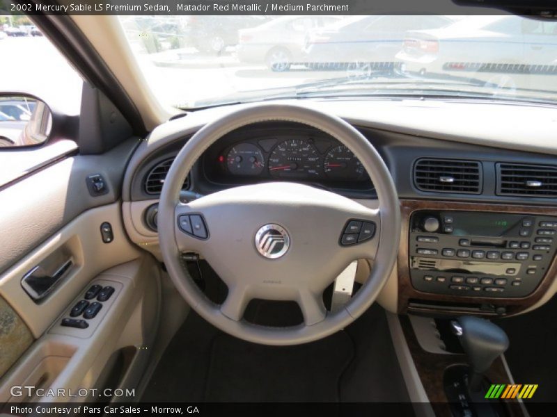 Matador Red Metallic / Medium Parchment 2002 Mercury Sable LS Premium Sedan