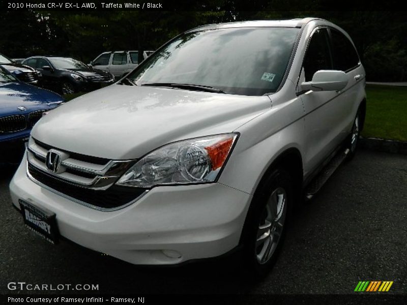 Taffeta White / Black 2010 Honda CR-V EX-L AWD
