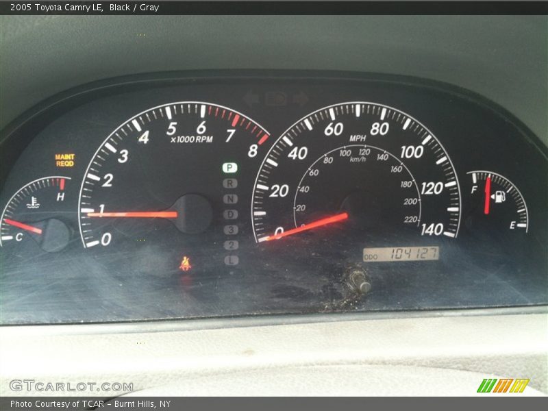 Black / Gray 2005 Toyota Camry LE