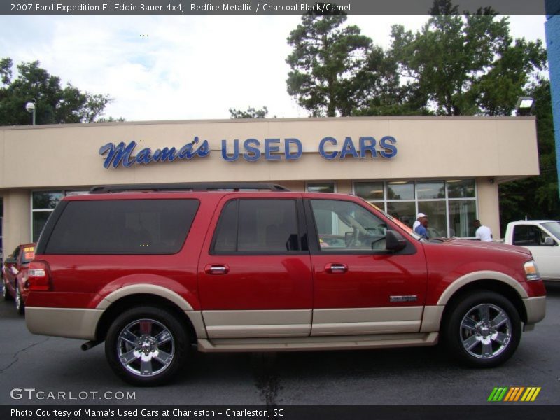 Redfire Metallic / Charcoal Black/Camel 2007 Ford Expedition EL Eddie Bauer 4x4