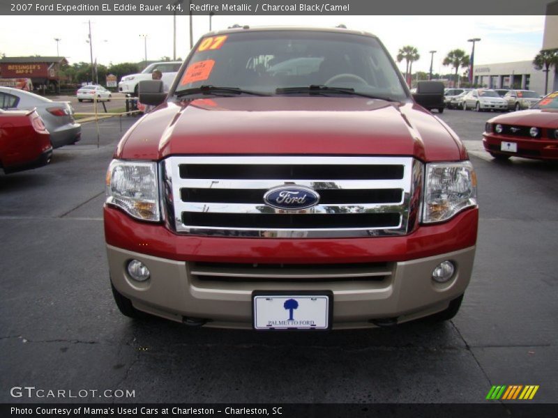 Redfire Metallic / Charcoal Black/Camel 2007 Ford Expedition EL Eddie Bauer 4x4