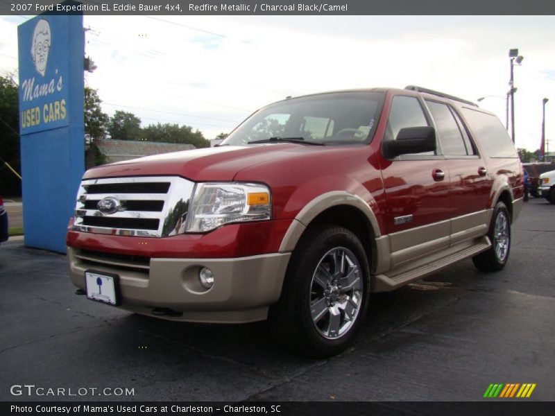 Redfire Metallic / Charcoal Black/Camel 2007 Ford Expedition EL Eddie Bauer 4x4