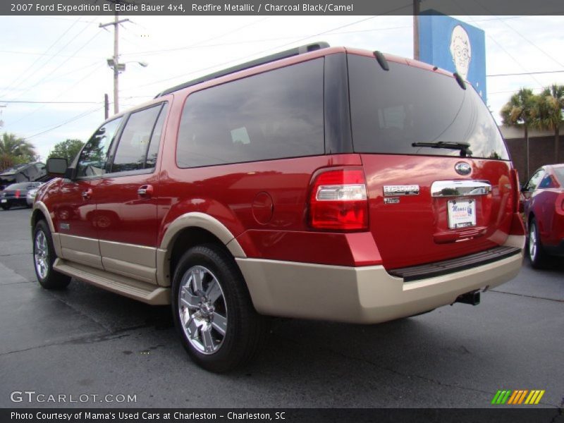 Redfire Metallic / Charcoal Black/Camel 2007 Ford Expedition EL Eddie Bauer 4x4