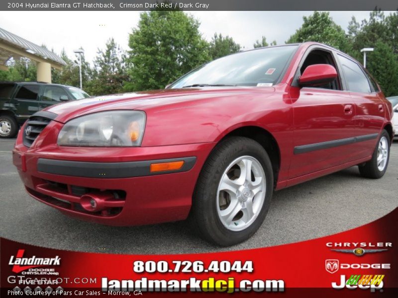 Crimson Dark Red / Dark Gray 2004 Hyundai Elantra GT Hatchback