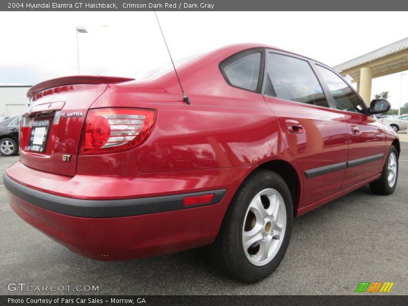 Crimson Dark Red / Dark Gray 2004 Hyundai Elantra GT Hatchback