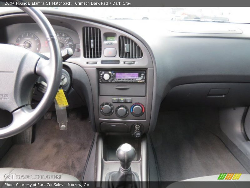 Crimson Dark Red / Dark Gray 2004 Hyundai Elantra GT Hatchback