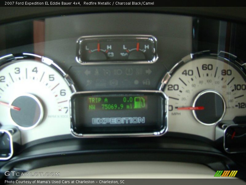 Redfire Metallic / Charcoal Black/Camel 2007 Ford Expedition EL Eddie Bauer 4x4