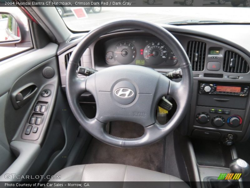 Crimson Dark Red / Dark Gray 2004 Hyundai Elantra GT Hatchback