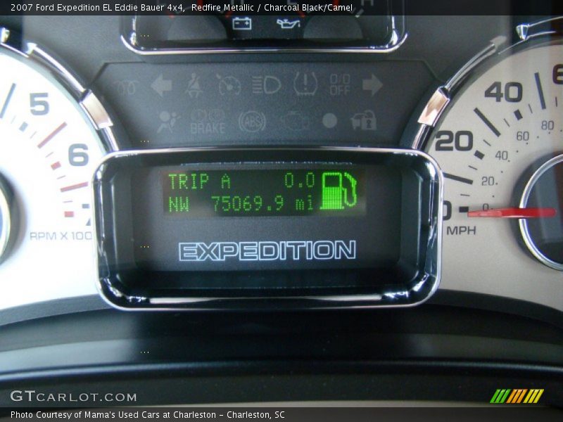 Redfire Metallic / Charcoal Black/Camel 2007 Ford Expedition EL Eddie Bauer 4x4