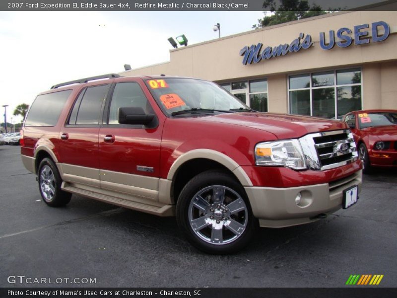 Redfire Metallic / Charcoal Black/Camel 2007 Ford Expedition EL Eddie Bauer 4x4