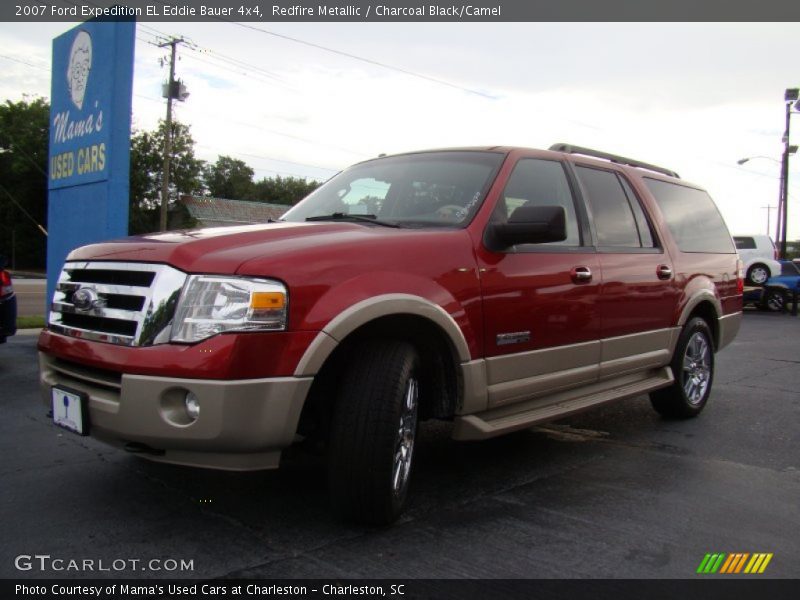 Redfire Metallic / Charcoal Black/Camel 2007 Ford Expedition EL Eddie Bauer 4x4