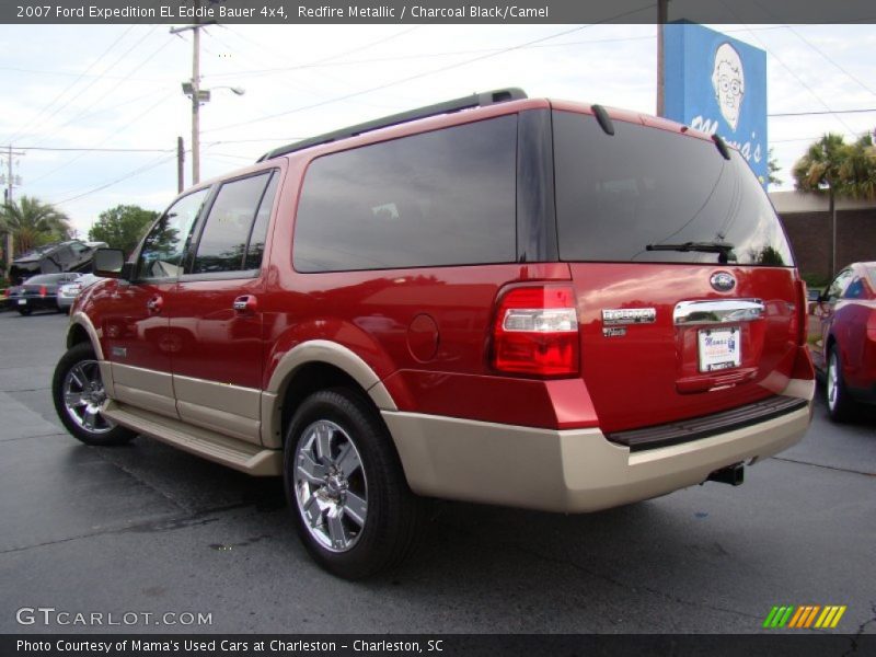 Redfire Metallic / Charcoal Black/Camel 2007 Ford Expedition EL Eddie Bauer 4x4