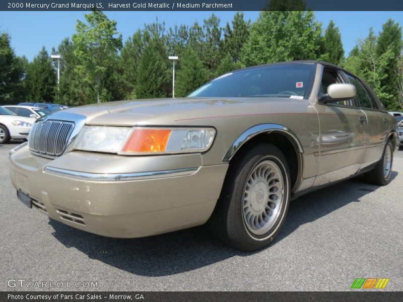 Harvest Gold Metallic / Medium Parchment 2000 Mercury Grand Marquis LS