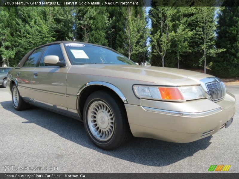 Harvest Gold Metallic / Medium Parchment 2000 Mercury Grand Marquis LS