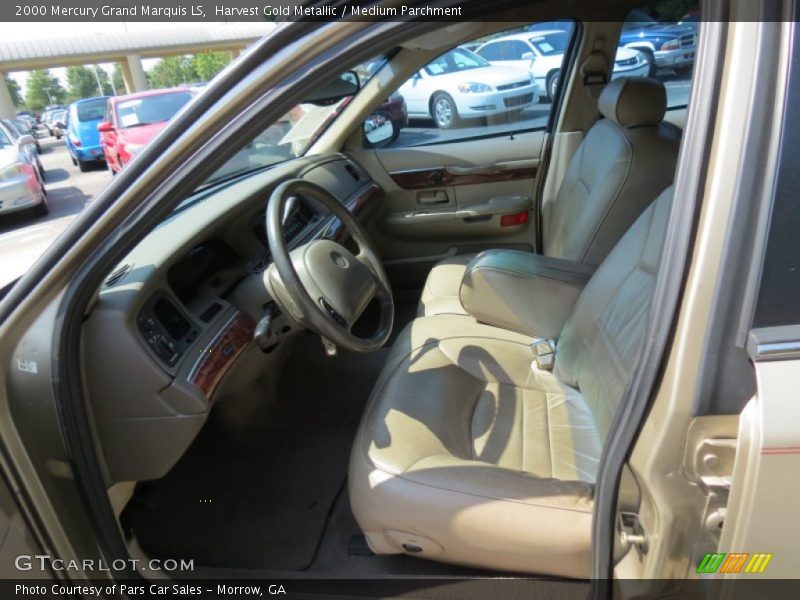 Harvest Gold Metallic / Medium Parchment 2000 Mercury Grand Marquis LS
