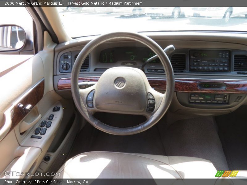 Harvest Gold Metallic / Medium Parchment 2000 Mercury Grand Marquis LS