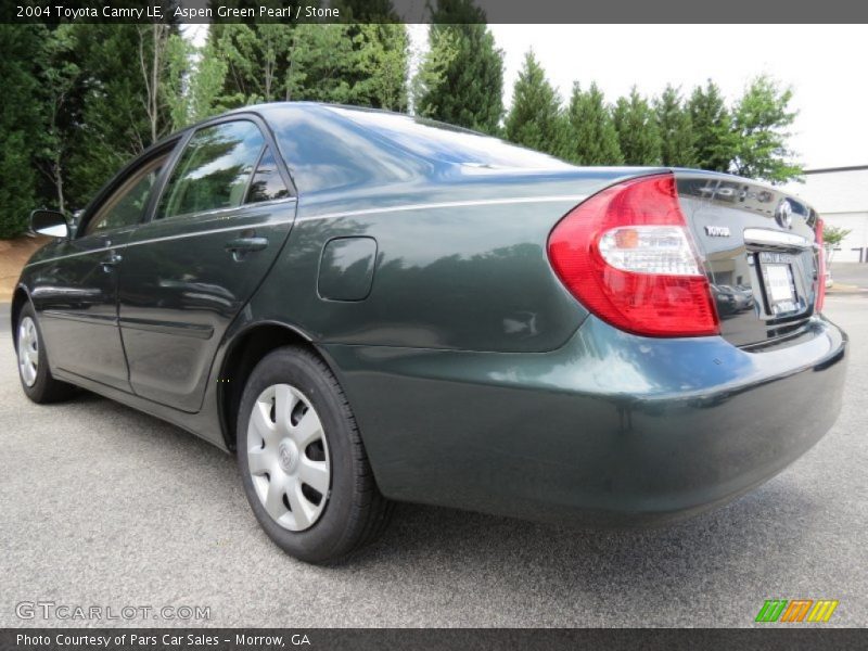 Aspen Green Pearl / Stone 2004 Toyota Camry LE