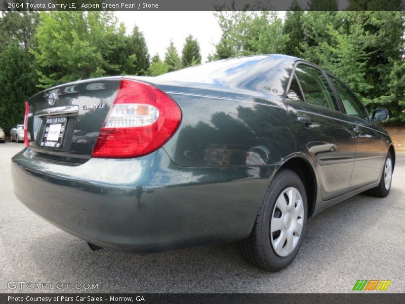 Aspen Green Pearl / Stone 2004 Toyota Camry LE